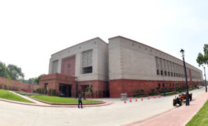 Rajya Sabha Chairman Jagdeep Dhankhar hoists national flag at new Parliament building