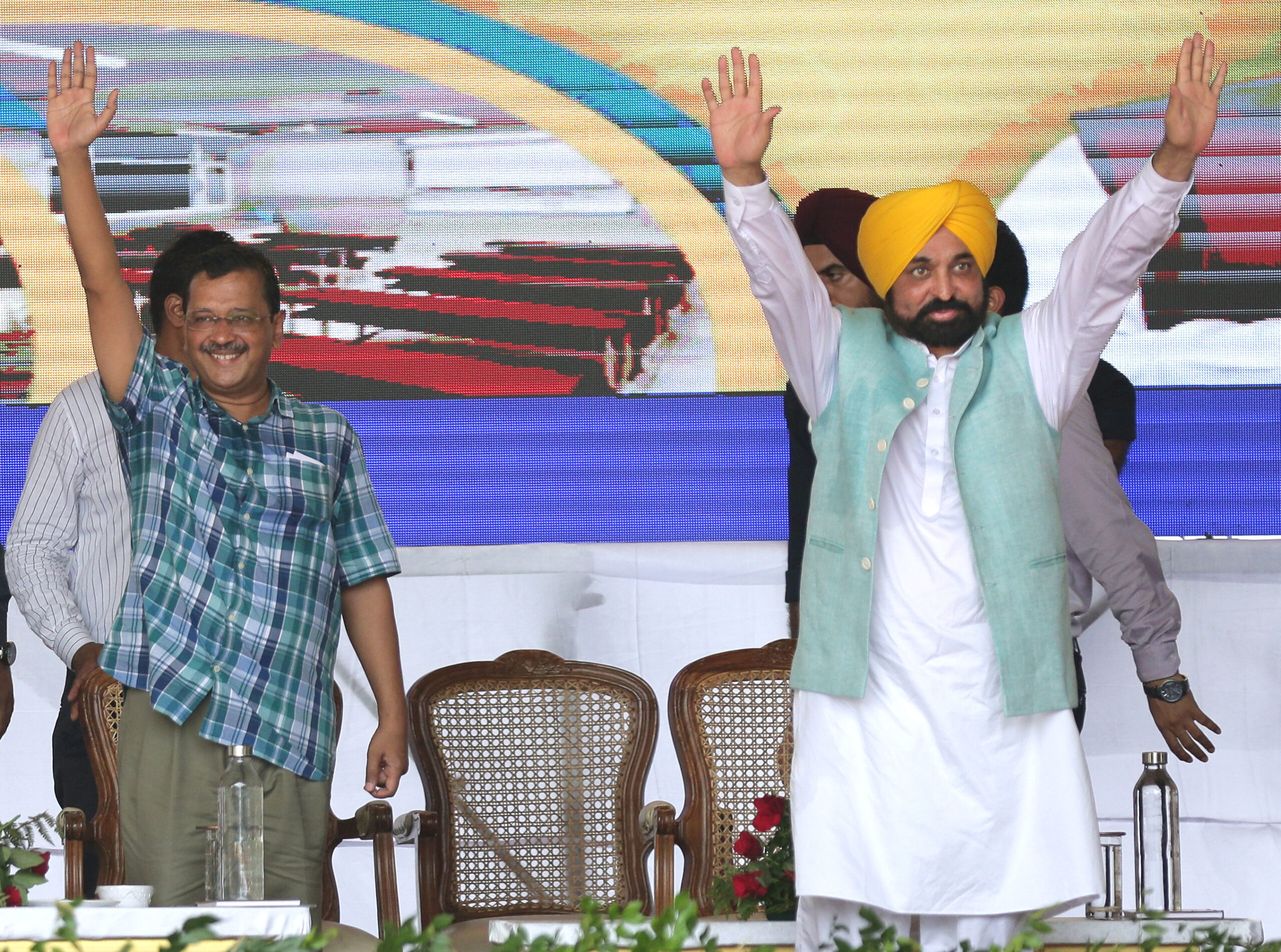 Kejriwal, Mann inaugurate ‘School of Eminence’ in Punjab