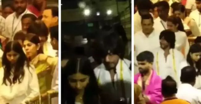 Shah Rukh Khan, Suhana Khan, Nayanthara Offer Prayers At Tirupati Temple