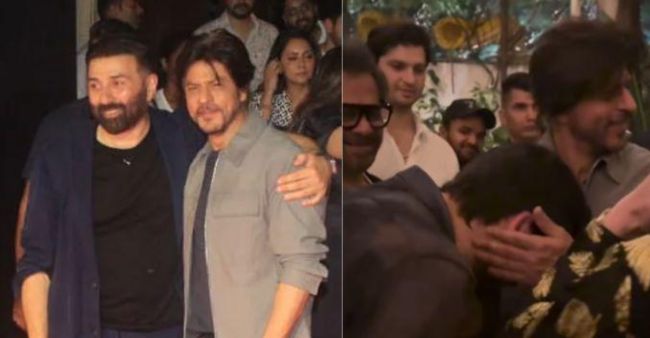 Viral Video: Sunny Deol’s Son Karan Deol Takes Shah Rukh Khan’s Blessings