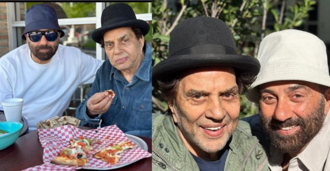 Sunny Deol Gives Sneak-Peek Into Pizza Party With Dharmendra In The US 