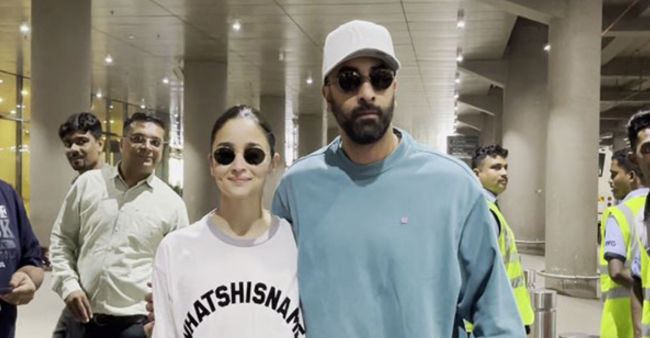 Viral Photos: Alia Bhatt And Ranbir Kapoor Return From Their Vacation In New York