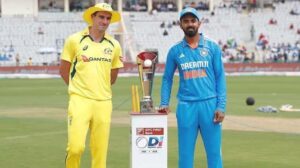 Australia Falls Short as India Secures 1st ODI Win by 5 Wickets