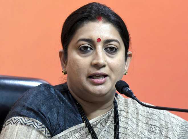 Congress always tried to scuttle Women’s Reservation Bill, says Smriti Irani