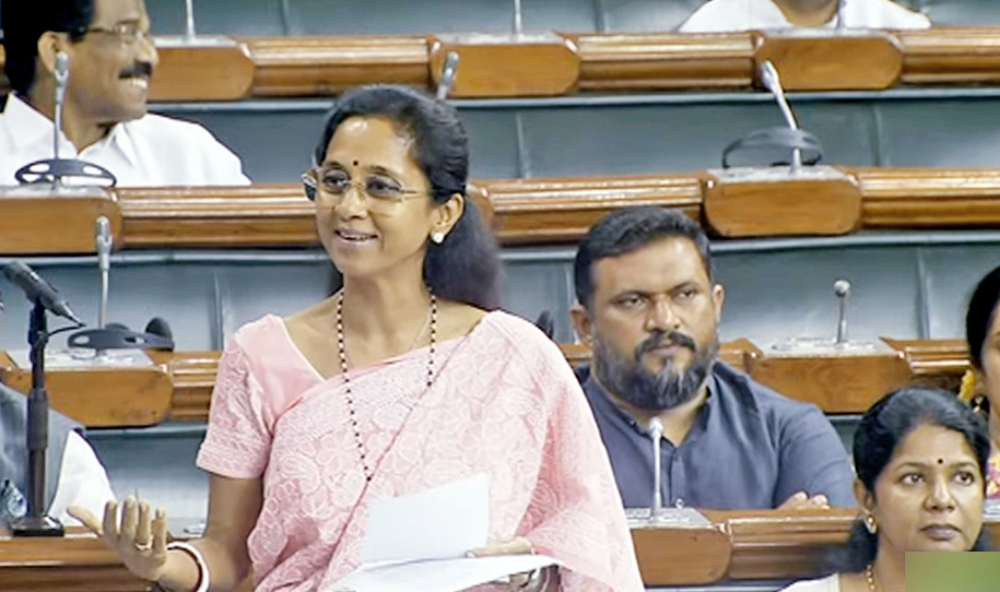 NCP MP Supriya Sule responds to BJP’s Nishikant Dubey’s jibe