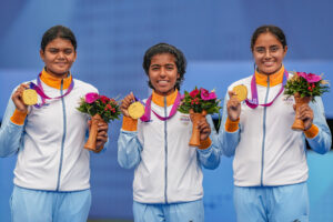 Golden day for Indian compound archers at Asian Games