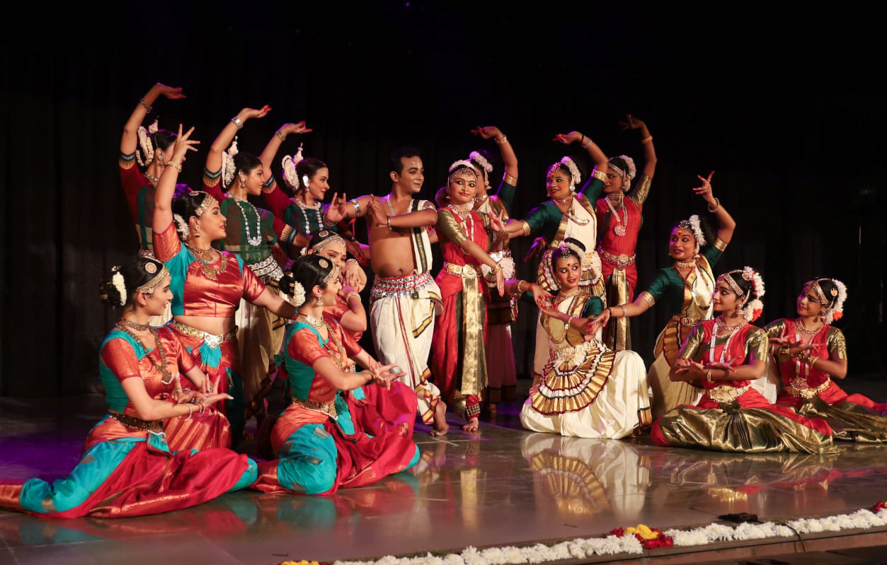 Artists of the Raja Radha Reddy Repertory perform during the 27th edition of the Parampara Series