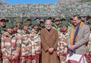 PM Modi interacts with inhabitants and engages with ITBP personnel in Uttarakhand’s Gunji village