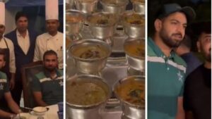 Pakistan cricket team enjoys lavish dinner in Hyderabad