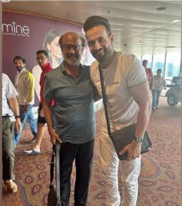 Irfan Pathan bumps into Rajinikanth, shares pictures