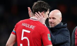 Manchester United manager Erik Ten impressed with Maguire’s performance