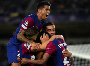 Barcelona triumphs 2-1 over Shakhtar in Champions League group-stage