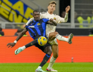 Inter Milan claims 1-0 win over Roma in Serie A showdown with Thuram’s goal