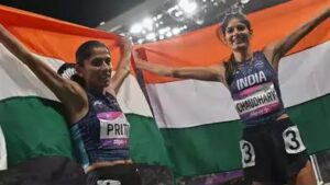 Parul and Priti secure podium spots in 3000m steeplechase