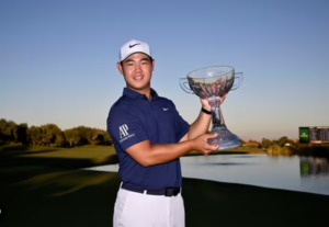 Tom Kim celebrates second victory in Las Vegas on PGA Tour