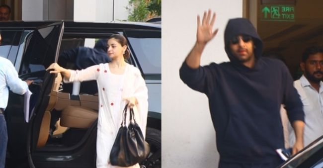 Spotted: Alia and Ranbir leaving from Mumbai Airport to Delhi for National Film Awards ceremony