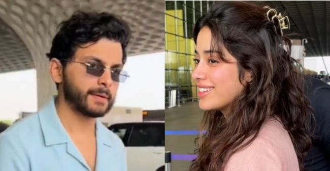 Rumored Couple Janhvi Kapoor-Shikhar Pahariya Spotted At Mumbai Airport