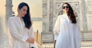 Karisma Kapoor Weaves Ethnic Magic In White Kurta Set