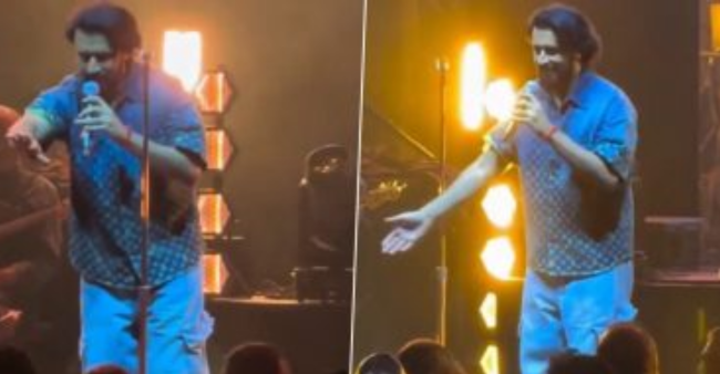 Atif Aslam pauses concert mid-way to stop fans from throwing money at him