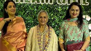 Jaya Bachchan keeps the paparazzi at bay as she attends Hema Malini’s 75th birthday bash