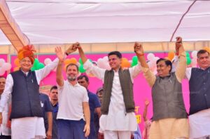 Congress presents trio’s united front for Rajasthan elections