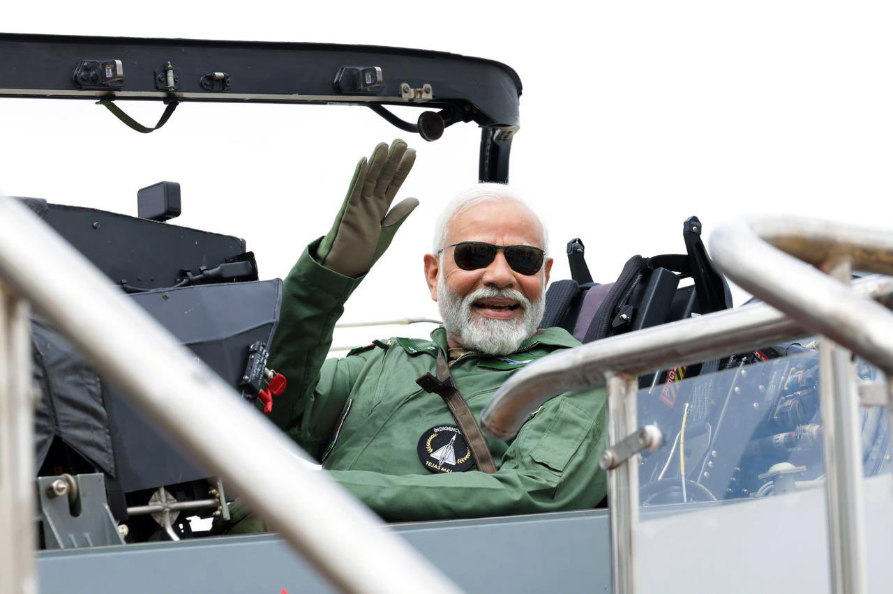 Prime Minister Narendra Modi takes sortie on Tejas fighter aircraft