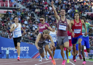 Canadian runner’s dive secures 1st gold at Pan American Games