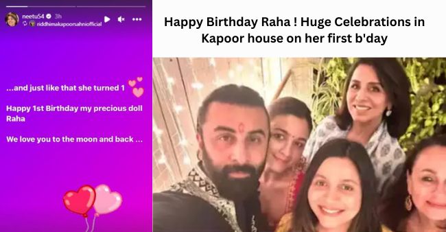 Happy Birthday Raha ! Huge Celebrations in Kapoor house on her first b’day