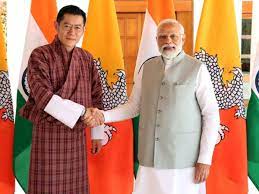 India welcomes bhutan king; sets off 8-day India visit