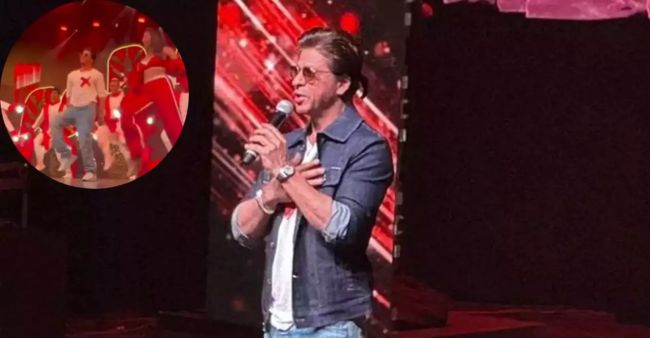 SPOTTED: SRK grooving to “Jhoome Jo Pathan” and thanking his fans