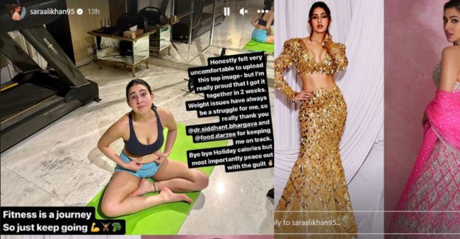 Sara Ali Khan talks about her fitness journey; sheds belly fat in just two weeks