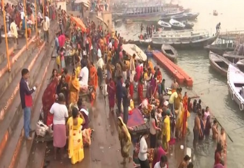 Devotees take holy dip in river Ganga on the occasion of ‘Ekadashi’