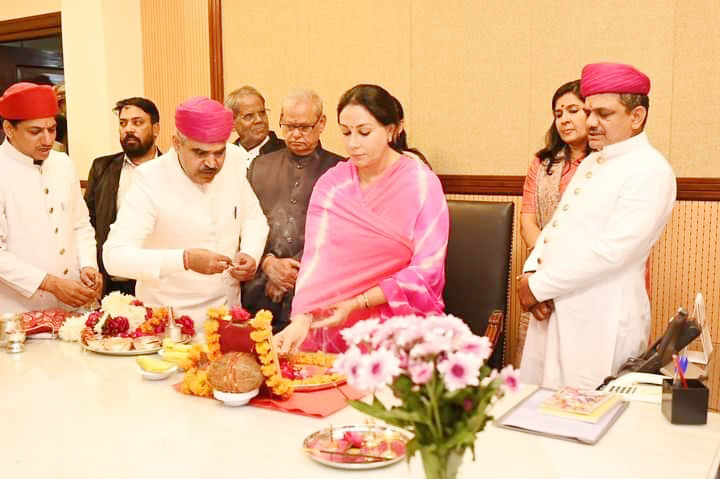 CM Bhajan Lal Sharma takes charge amid Vedic blessings