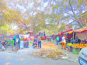 Sector 26 Vegetable market grapples with rampant encroachment