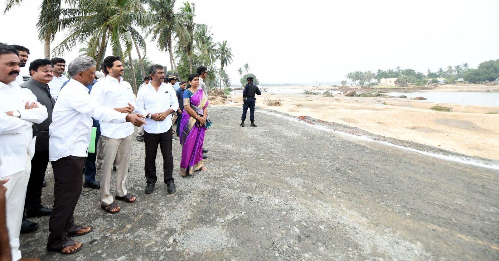 Andhra Pradesh: CM Jagan conducts aerial surveys of cyclone impact in Tirupati District, Interacts with residents at Balireddypalli Village  Balireddy Palli Village, Tirupati District