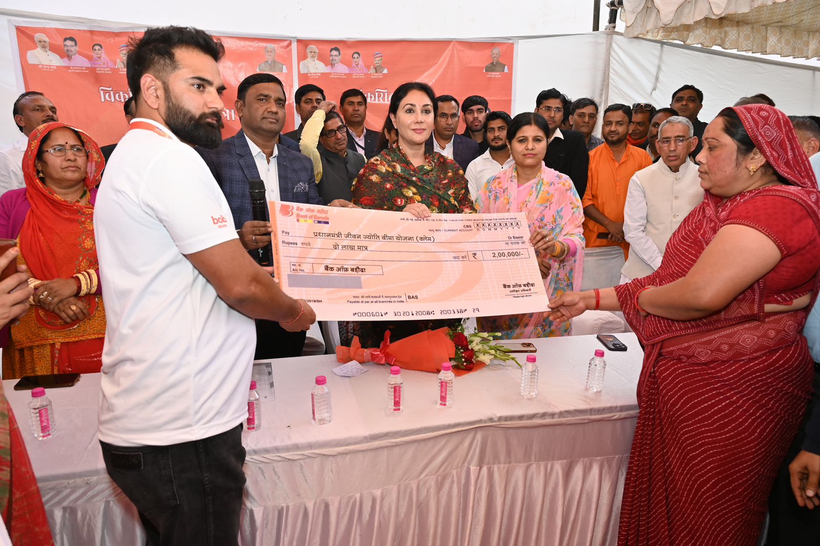 Deputy CM Diya Kumari graces Viksit Bharat Yatra camp in Sita Vihar