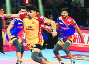 UP Yoddhas secure second consecutive win, beat Telugu Titans