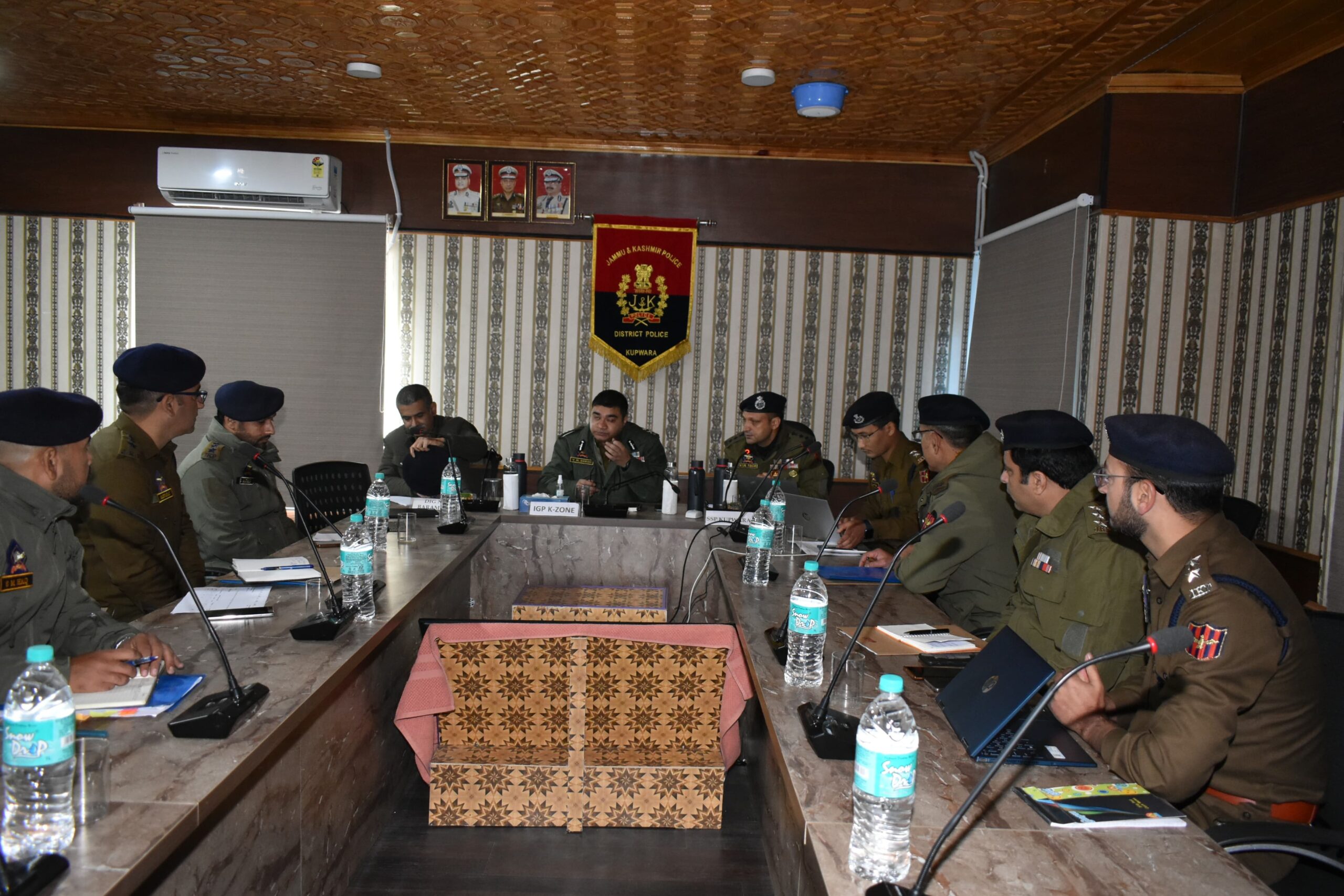 IGP Kashmir chairs security review meetings in Kupwara, Handwara