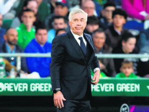 Real’s coach Ancelotti applauds team’s effort in 1-1 draw against Betis