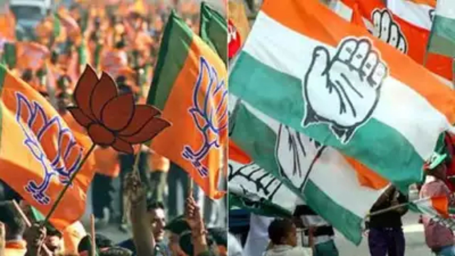 BJP leading in MP, Rajasthan and Chhattisgarh; Cong leads in Telangana