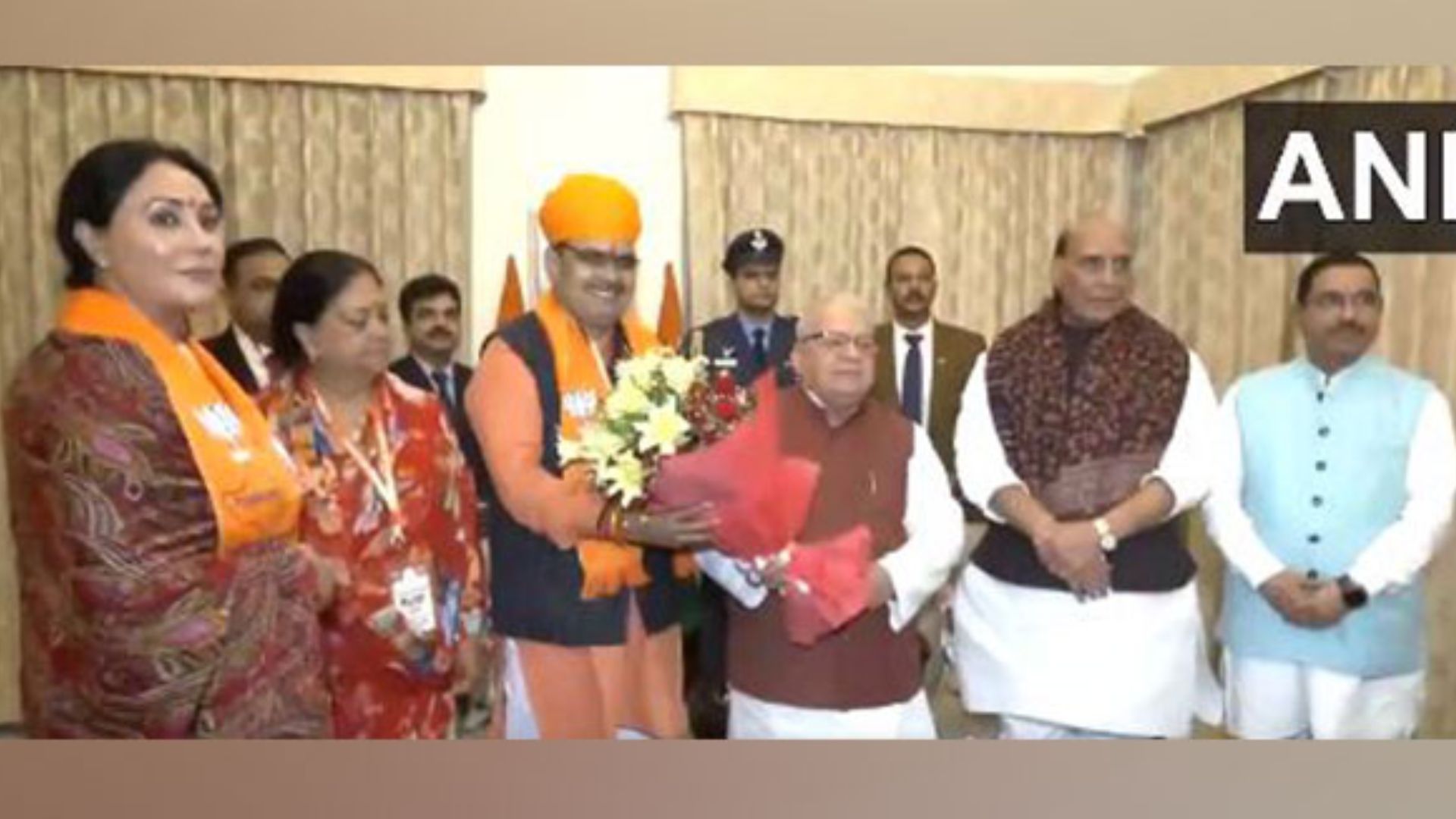 Rajasthan CM-designate Bhajanlal Sharma meets with Rajasthan Governor; stakes claim to form govt