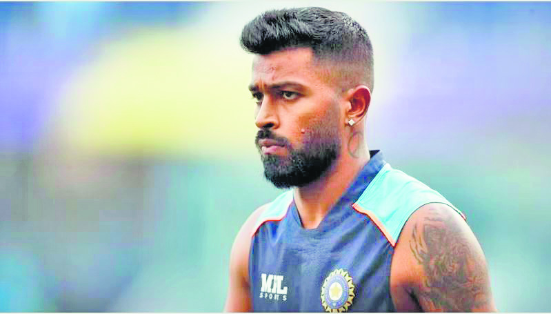 Indian all rounder Hardik Pandya shares his new hair style photo on  instagram-m.khaskhabar.com