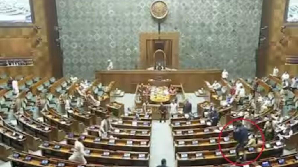 Security Breach In Lok Sabha, Intruders Jump From Visitor's Gallery ...