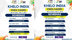 1st ever Khelo India para games