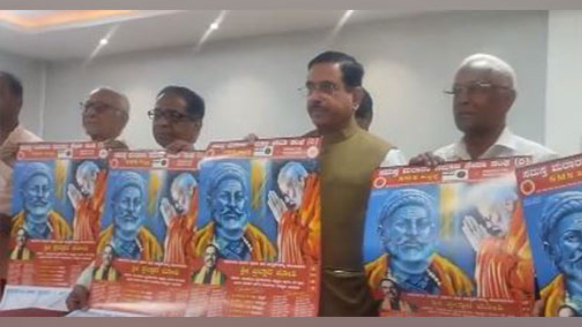 Union Minister Pralhad Joshi releases calendar that depicts PM Modi bowing to honor Chhatrapati Shivaji Maharaj