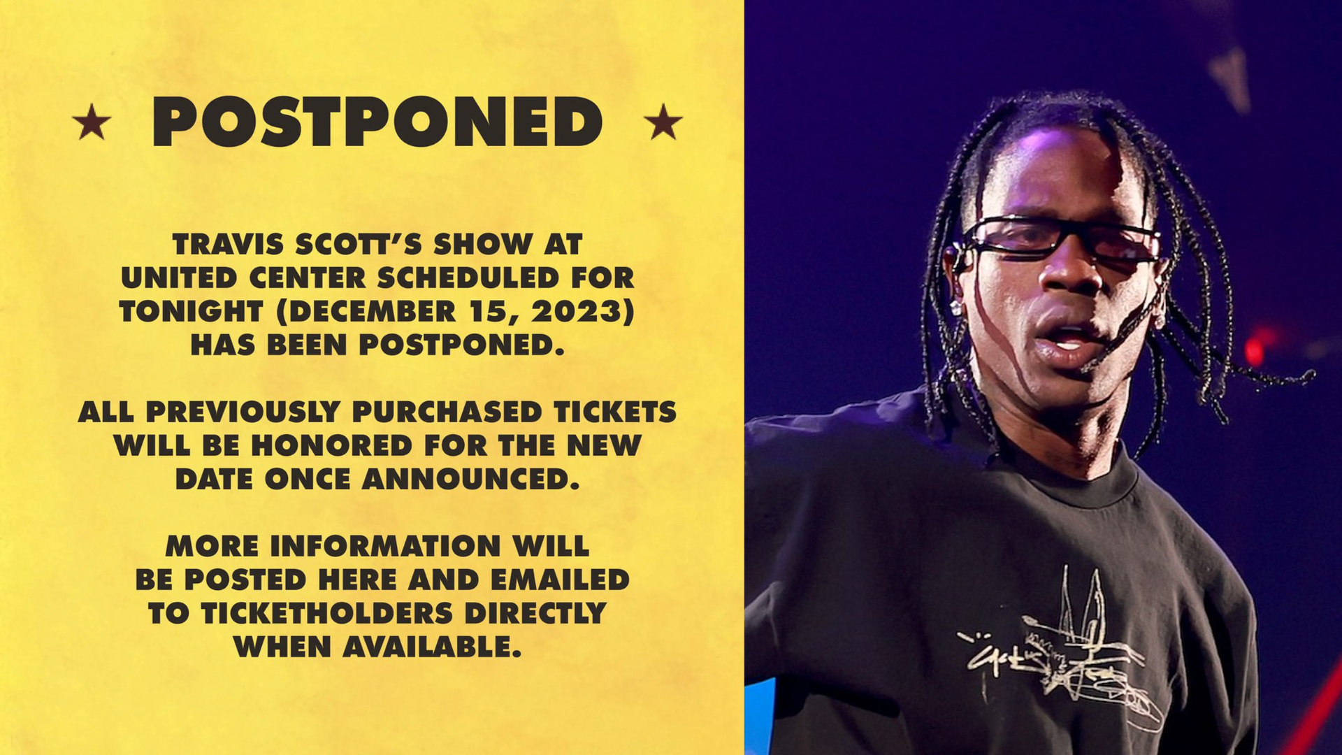 Travis Scott Postpones Chicago Concert, Upsetting Fans