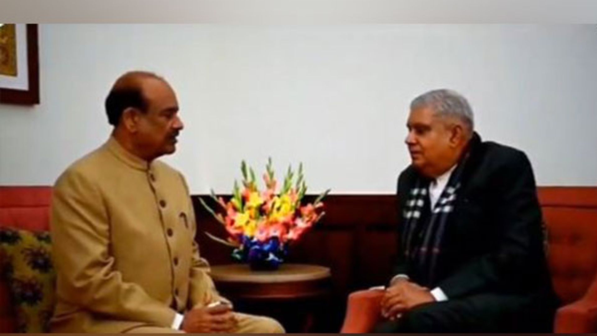 LS Speaker Om Birla meets with RS Chairman, expresses concerns over mimicry incident