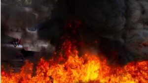 Three people are killed in a car fire in Rajasthan