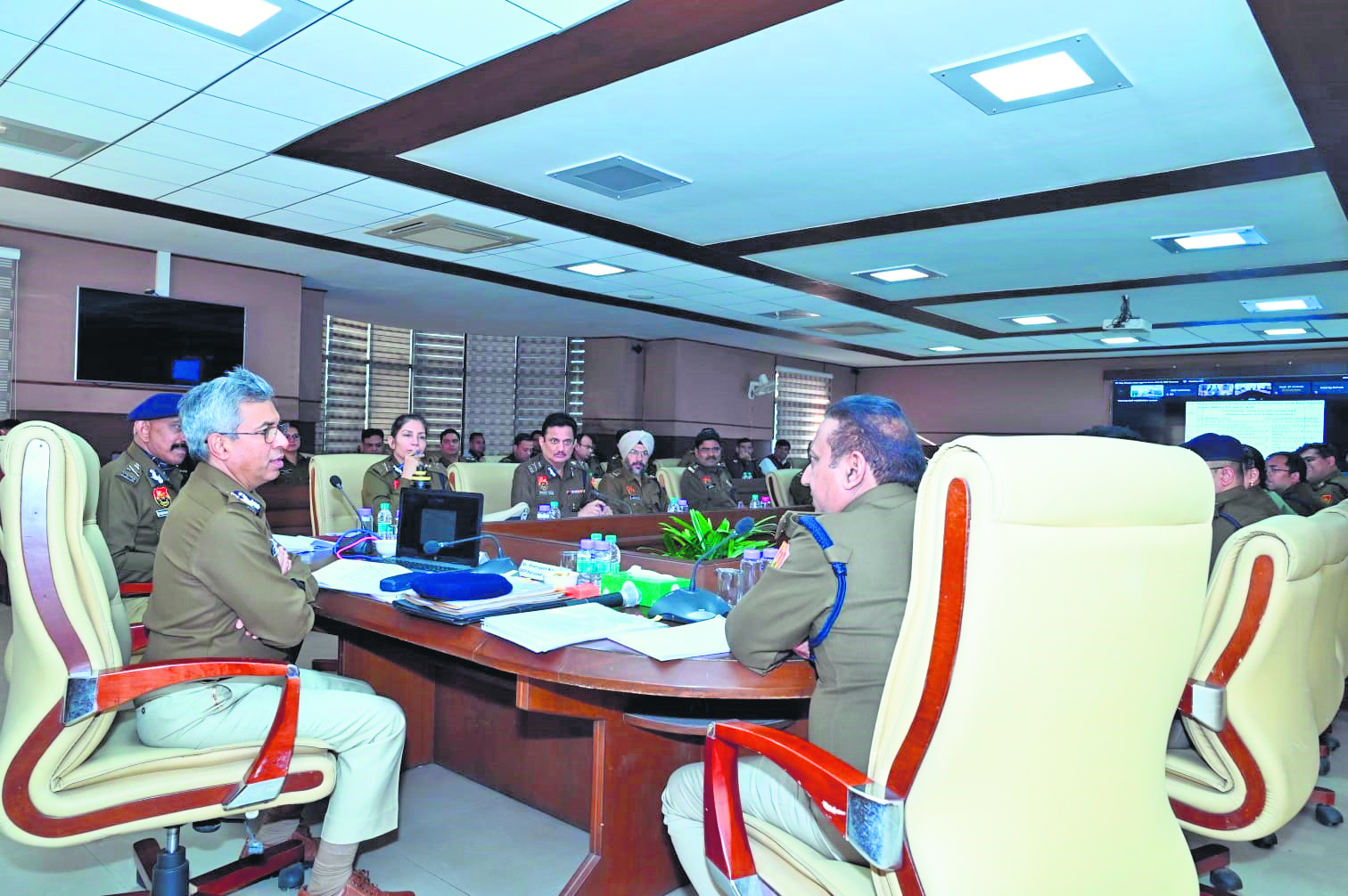 Senior police officers attend meeting chaired by DGP Shatrujeet Kapoor