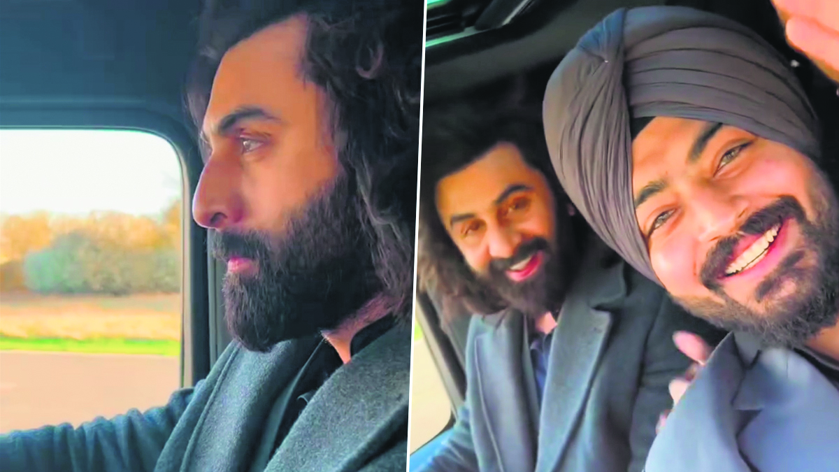 Ranbir Kapoor enjoys drive with on-screen cousins from ‘Animal’